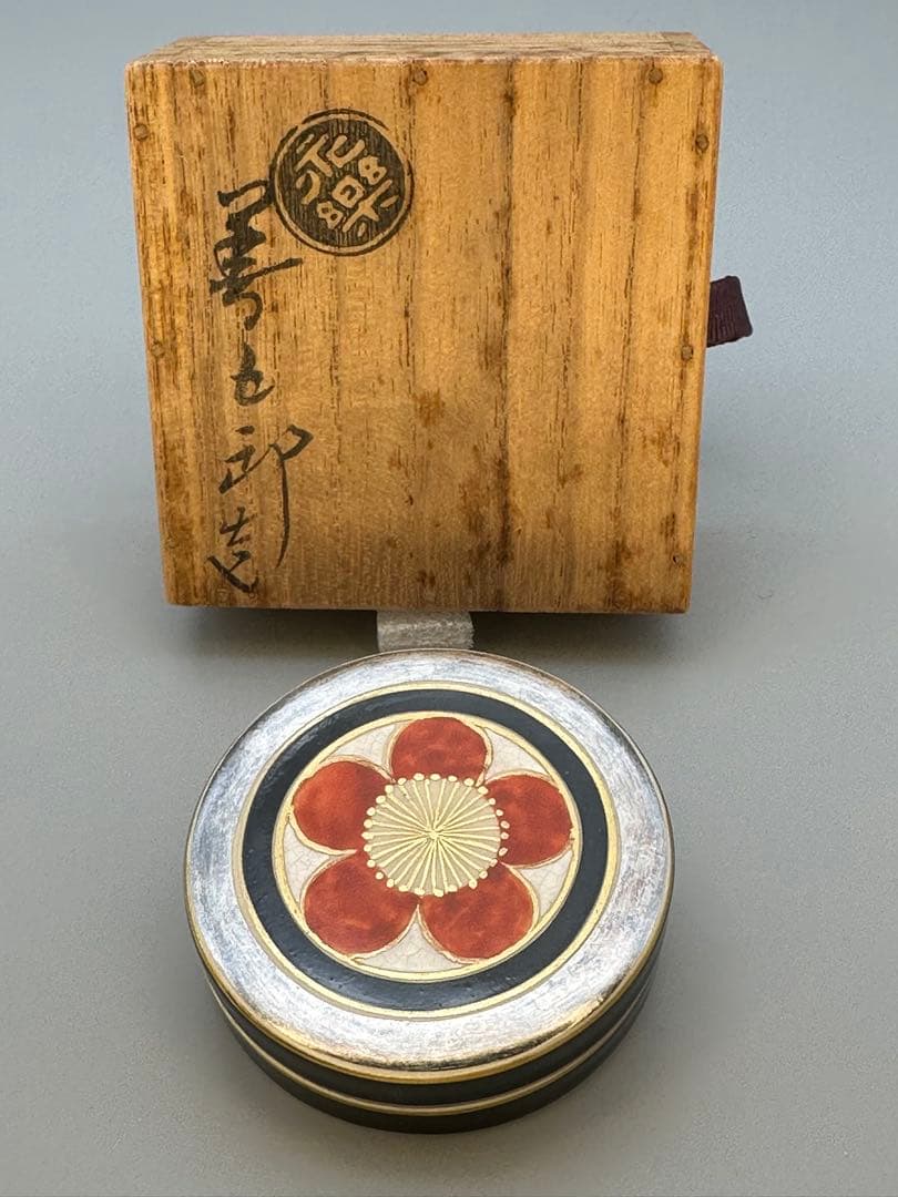 茶道具　香合　永楽善五郎　梅香合 Yahoo!オークション -「永楽善五郎 香合」の落札相場・落札価格