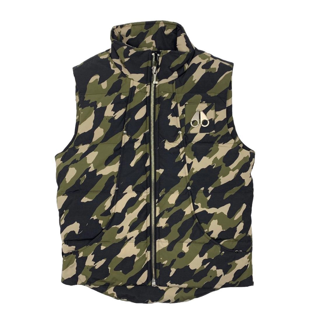 新品◇ムースナックルズ◇ダウンベスト◇カモフラージュ柄◇迷彩柄