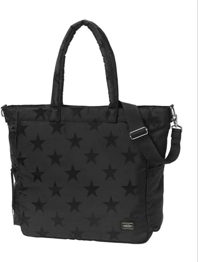 PORTER フラッグ 2WAYトートバッグ　星柄