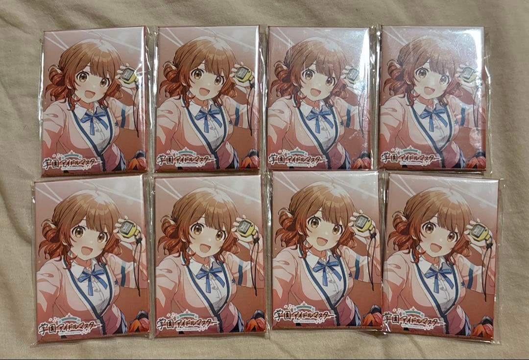 学園アイドルマスター　花海佑芽　とらのあな　特典　スクエア缶バッジ　8点