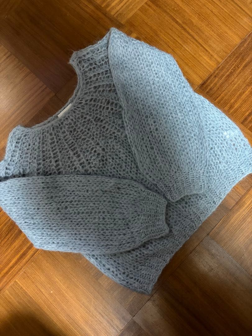 Maiami マイアミ　透かし編みモヘヤニット