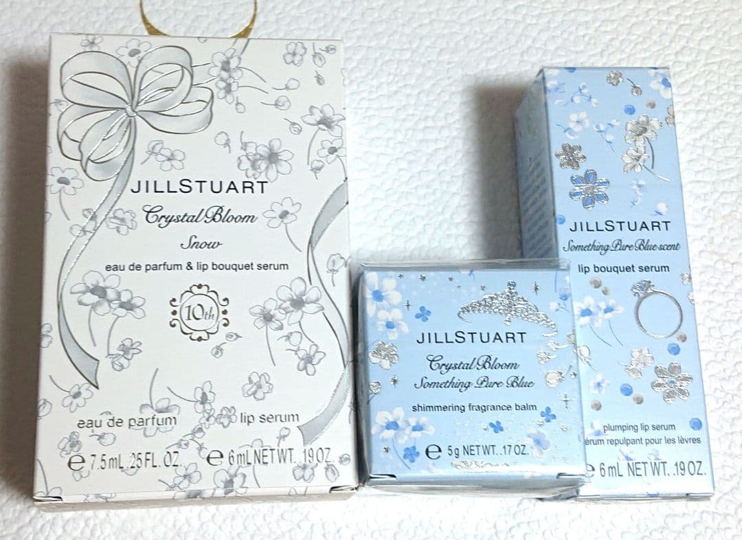 【ジルスチュアート】オードパルファン&リップブーケセラム、フレグランスバーム