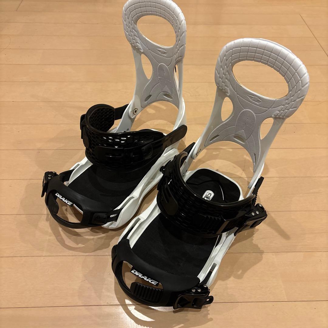 DRAKE スノーボードビンディング ホワイト L - メルカリ