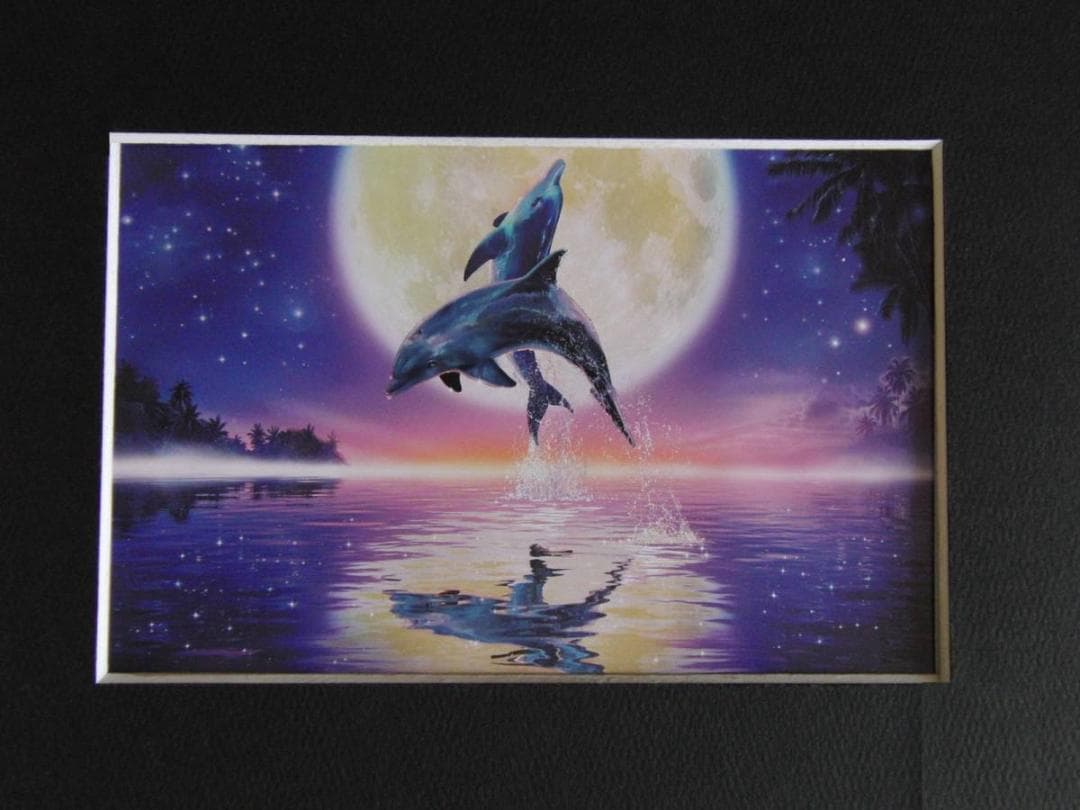 クリスチャン・ラッセン、【ムーンリットエモーション】、希少な額装用