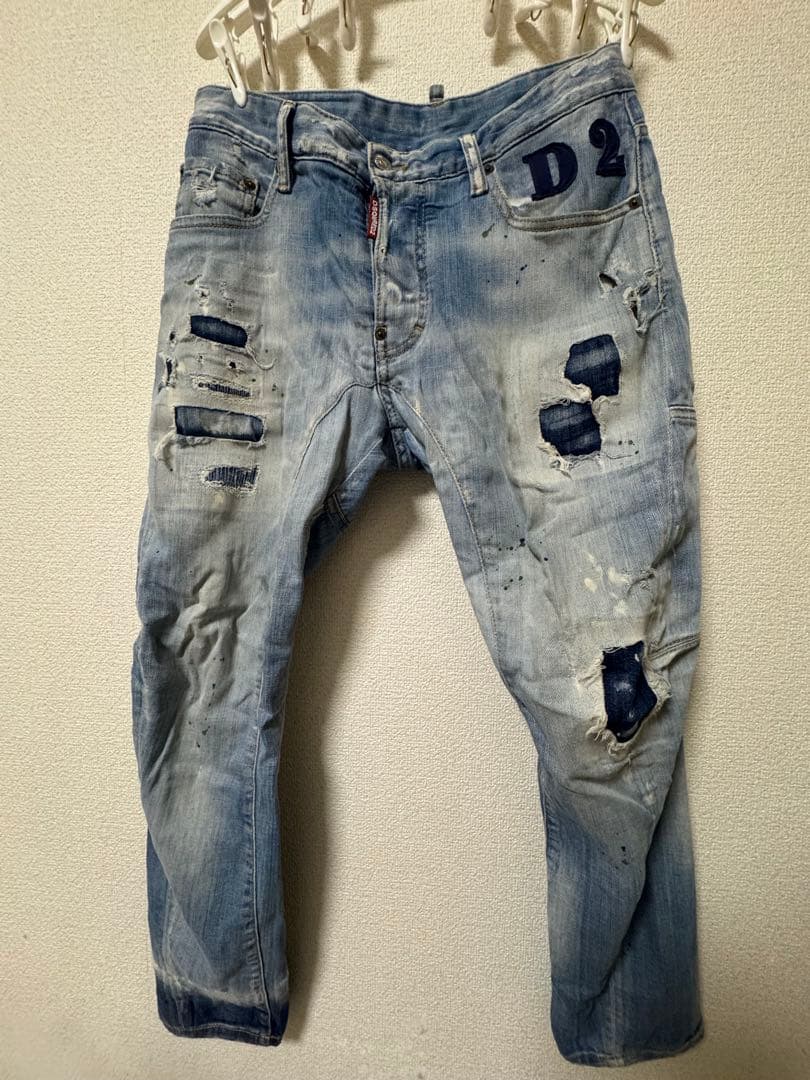 unmapped Washed out script jeans