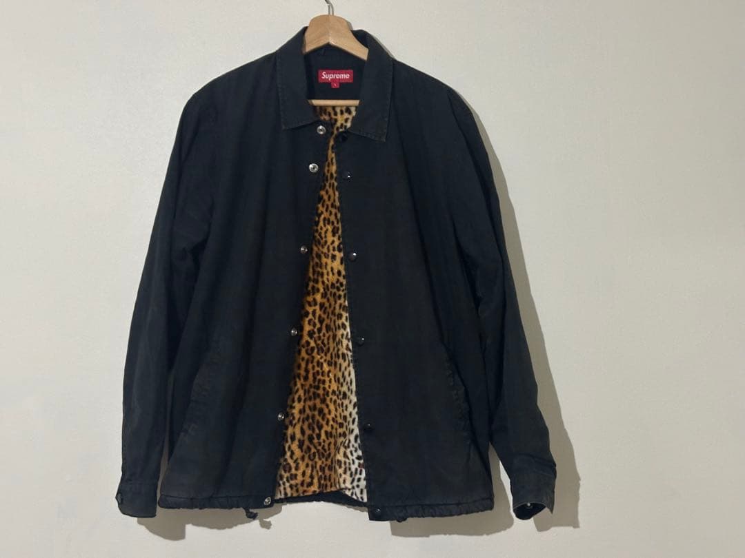 ジャケット・アウター Supreme Leopard Lined Coaches Jacket