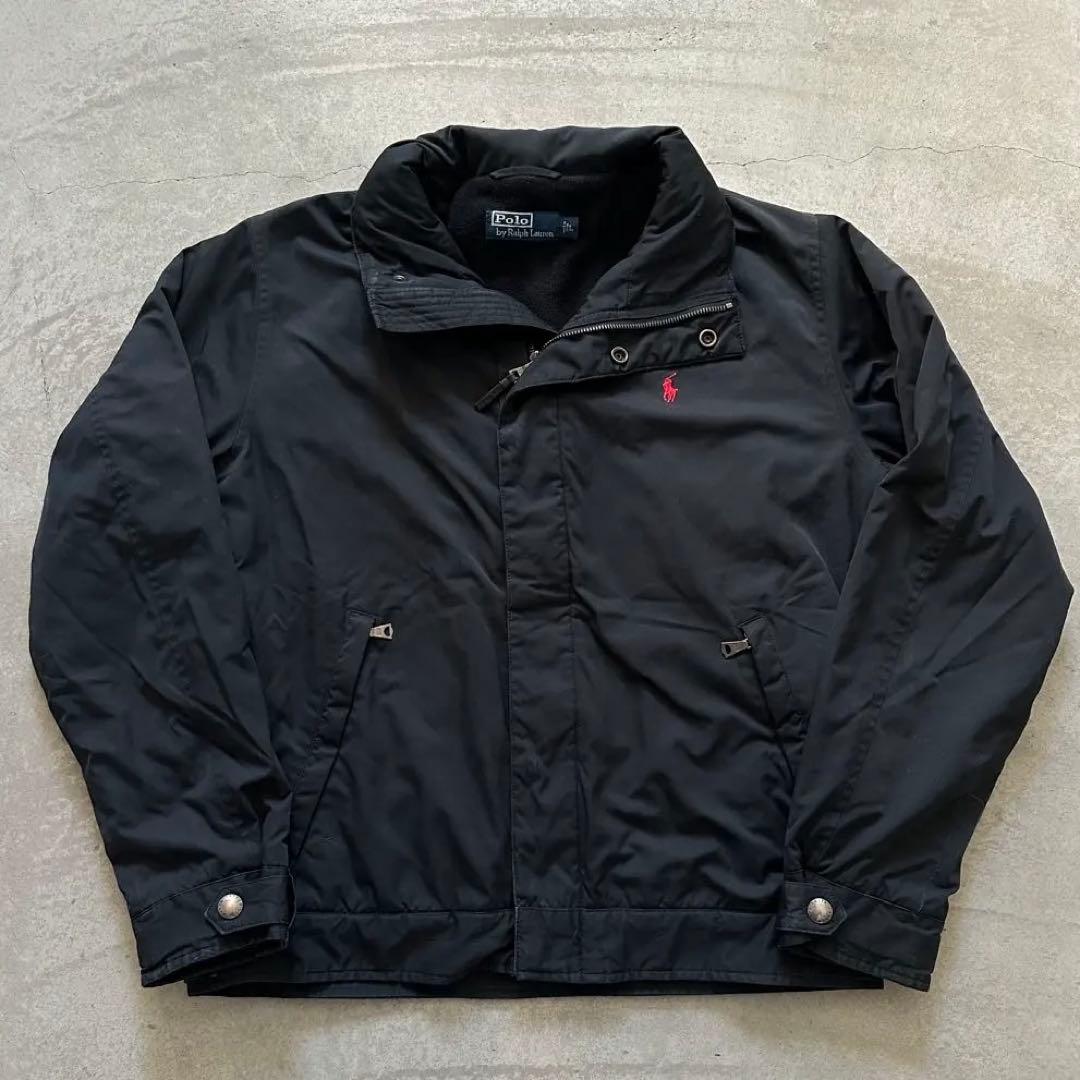 K*T様 90s ラルフローレン ウォームアップジャケット ブラック 裏フリース