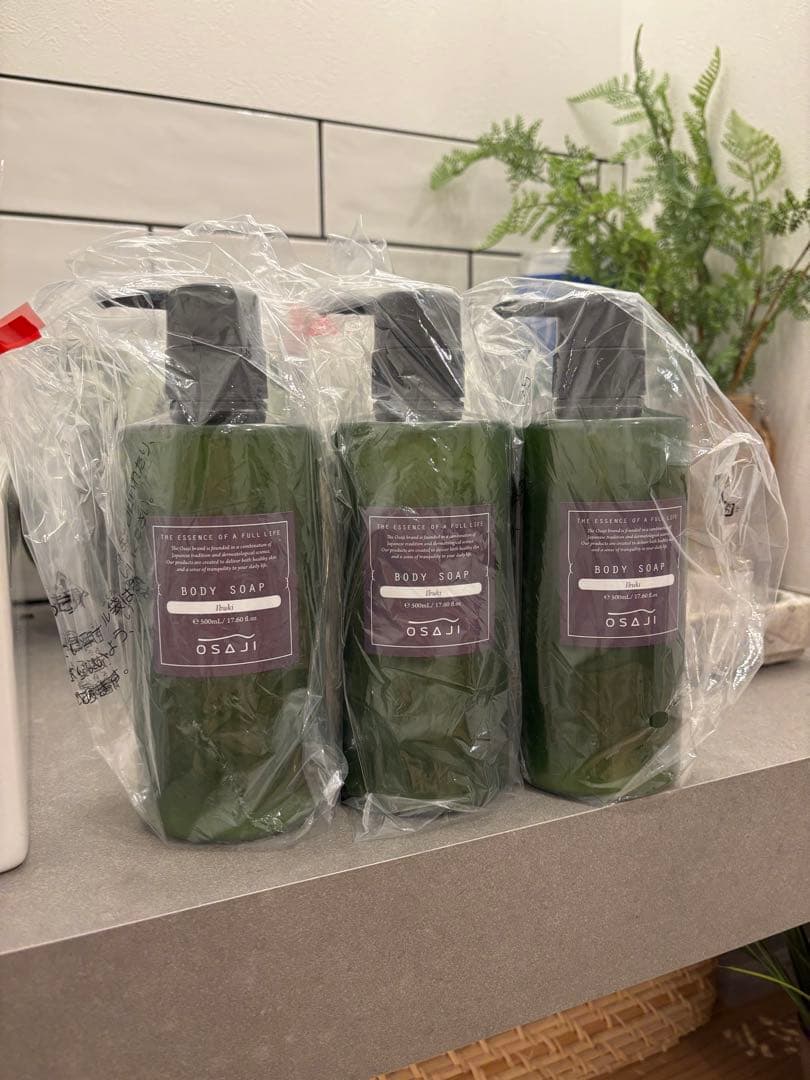 オサジ OSAJI ボディソープ 店頭完売品 イブキ 500ml 3本セット