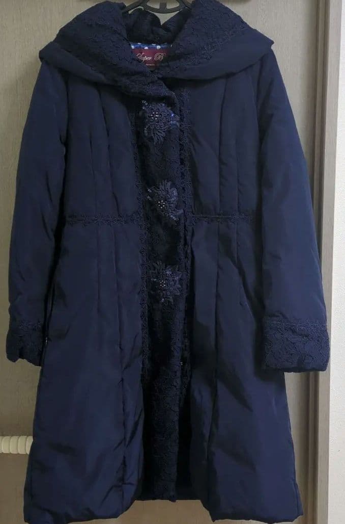 スーパービューティー　ショールカラー ダウンコート　42 Lサイズ