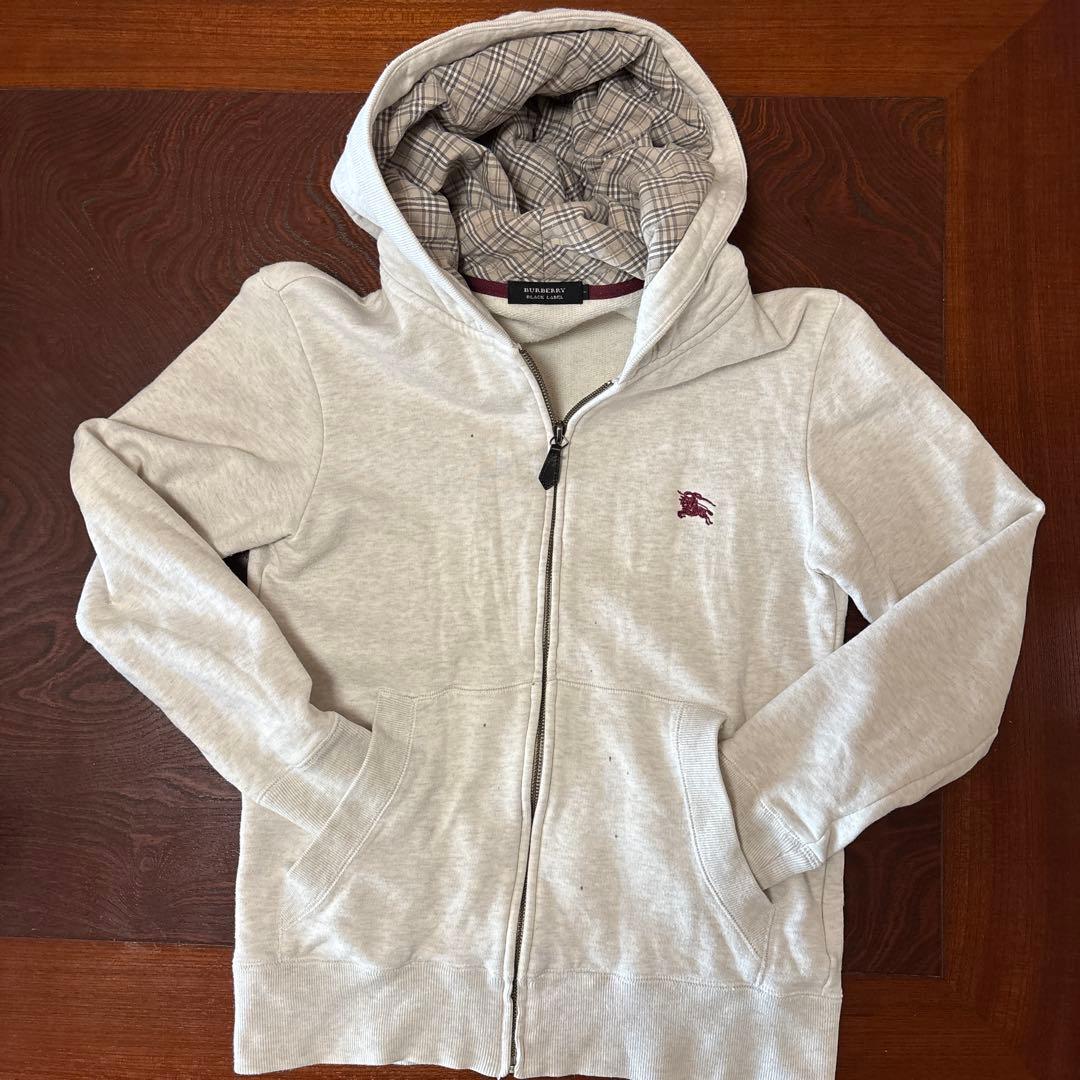 Burberry Black Label ジップアップパーカー - メルカリ