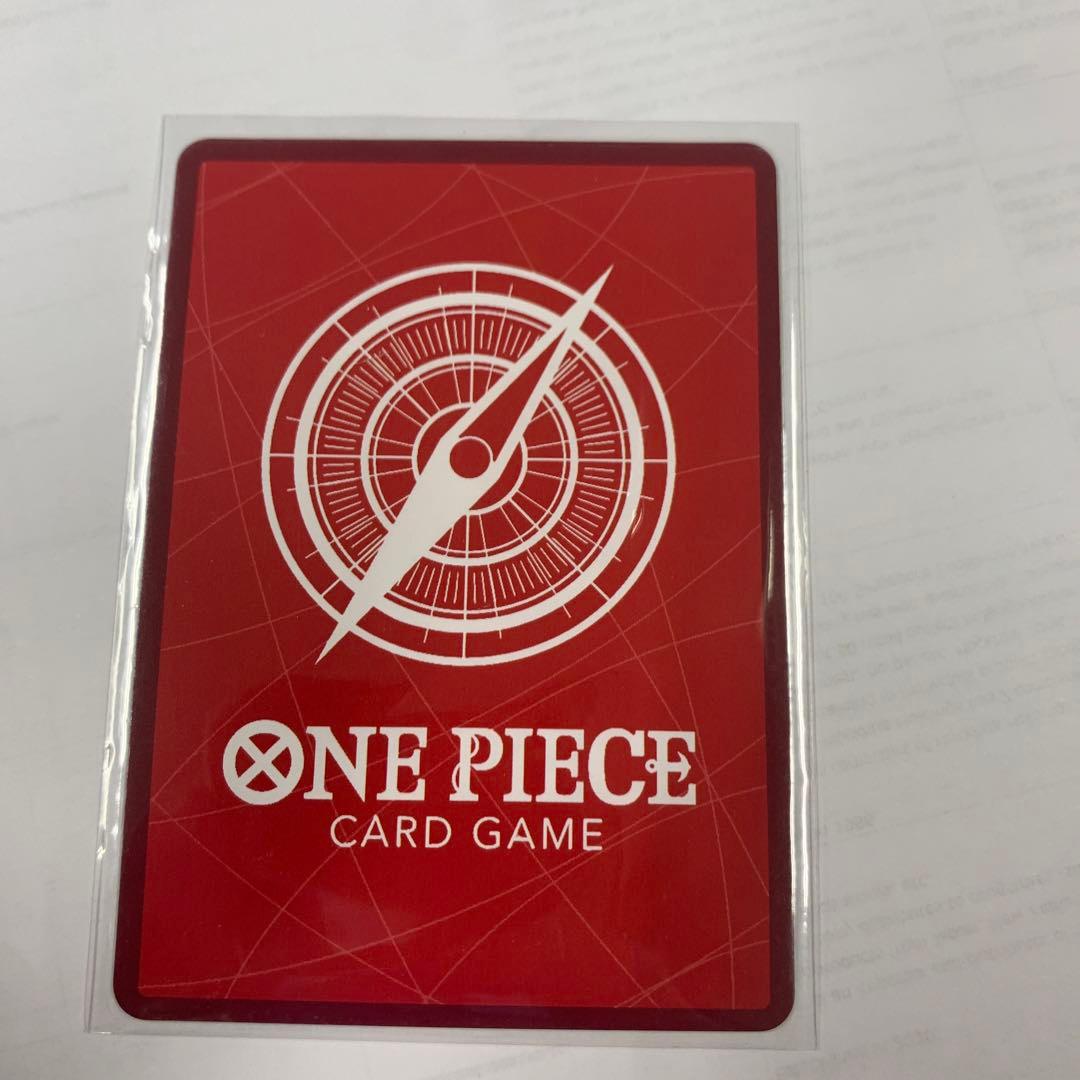 ワンピースカード 赤エースデッキパーツ リーダーパラレル パーツ入り