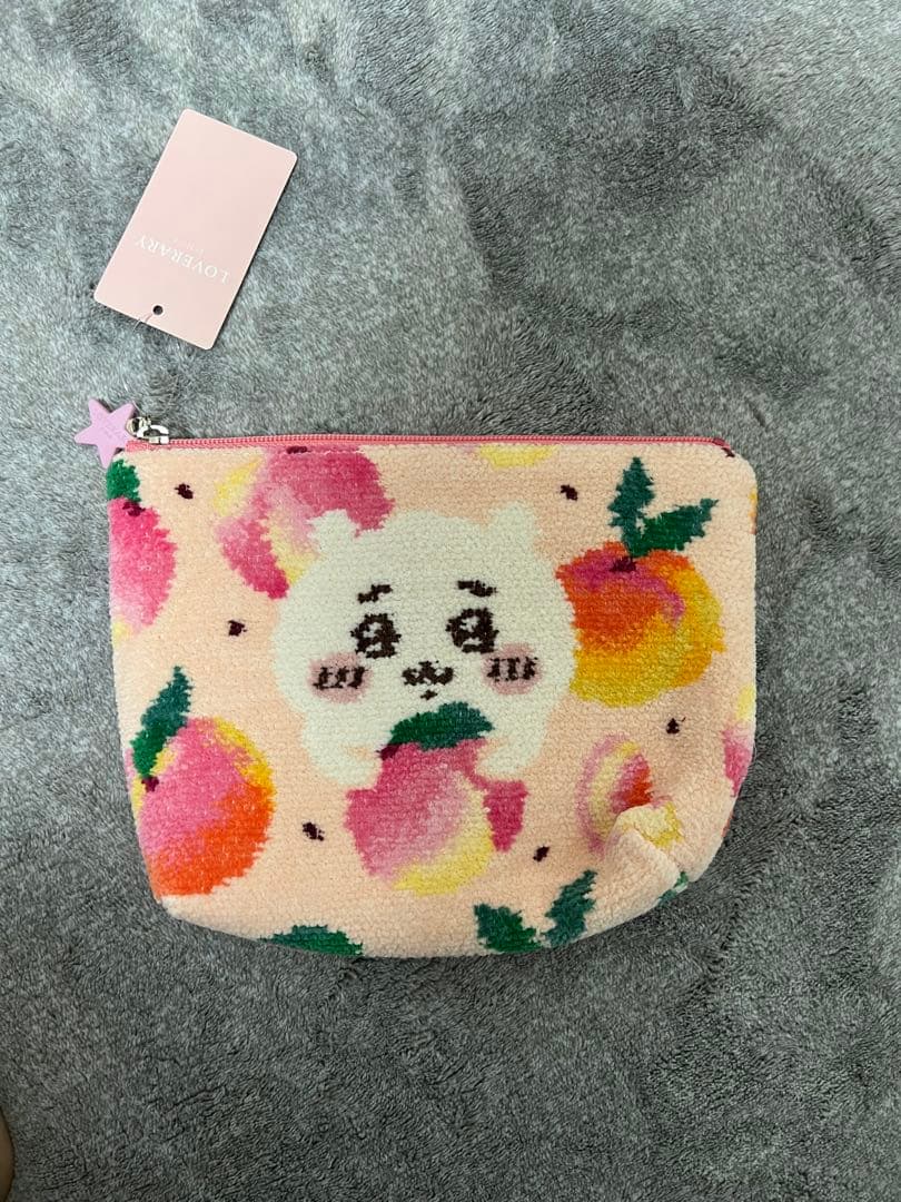 新品FEILER ちいかわ　ピーチドットポーチ　大