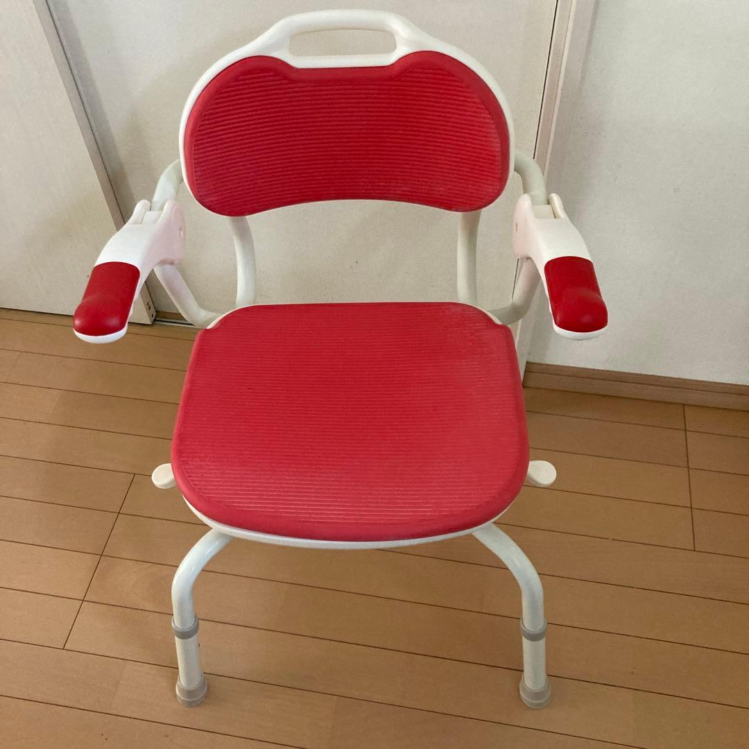 【アロン化成　安寿】　介護用風呂椅子　シャワーベンチ　まわるくん