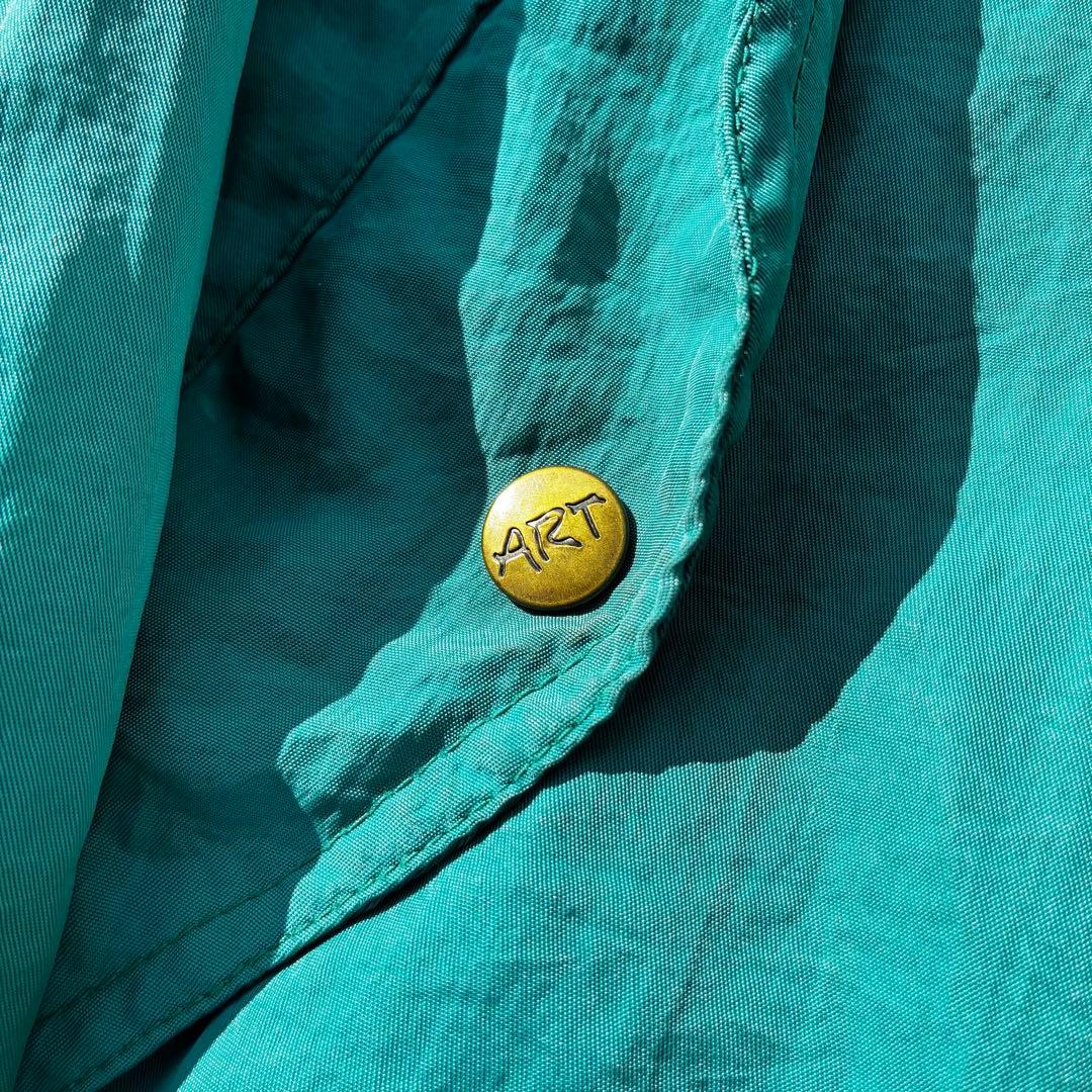 佐*藤様 90s VINTAGE リバーシブル スイングトップ 刺繍ロゴ 緑 チ