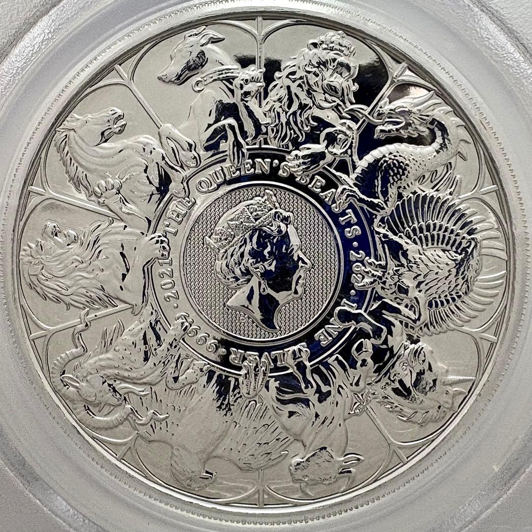 2022年 クイーンズビースト コンプリーター 2オンス 5ポンド 銀貨
