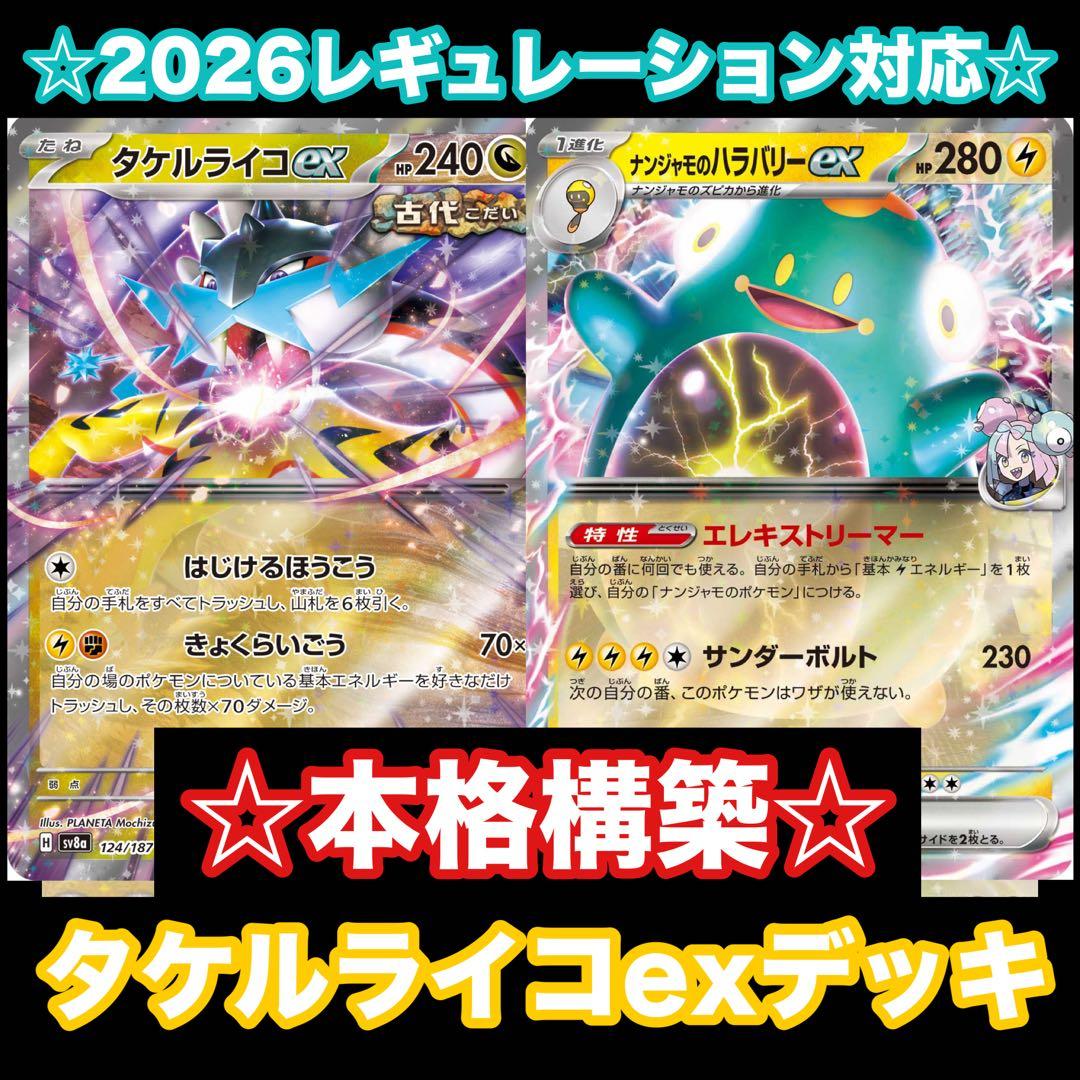 ☆2026最新レギュレーション対応☆タケルライコexデッキ【構築済み