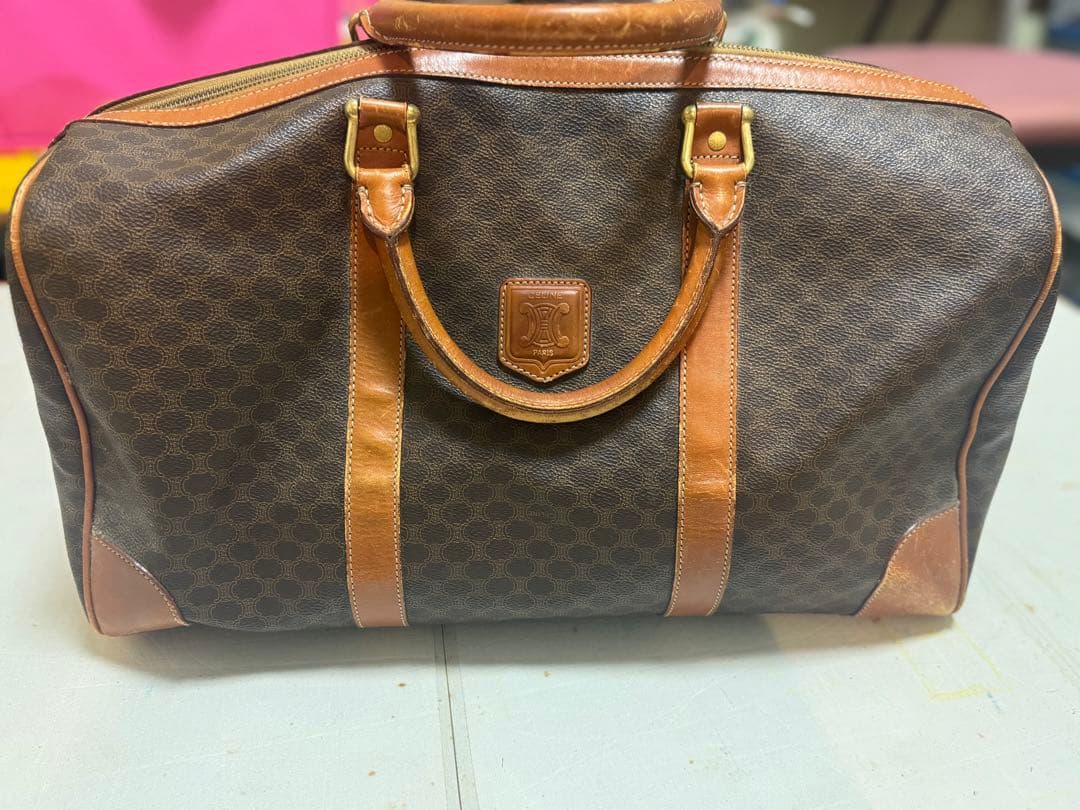 【CELINE】オールドセリーヌ マカダム ボストンバッグ