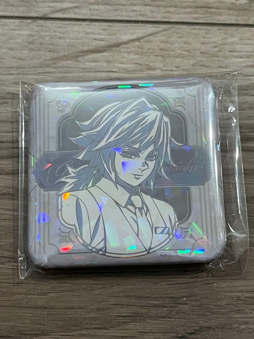 鬼滅の刃 モクテルバー 冨岡義勇 ロトくじ 第2弾 グリッター 缶バッジ