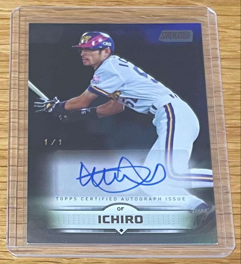 1of1 topps stadium club イチロー 直筆サインカード - メルカリ