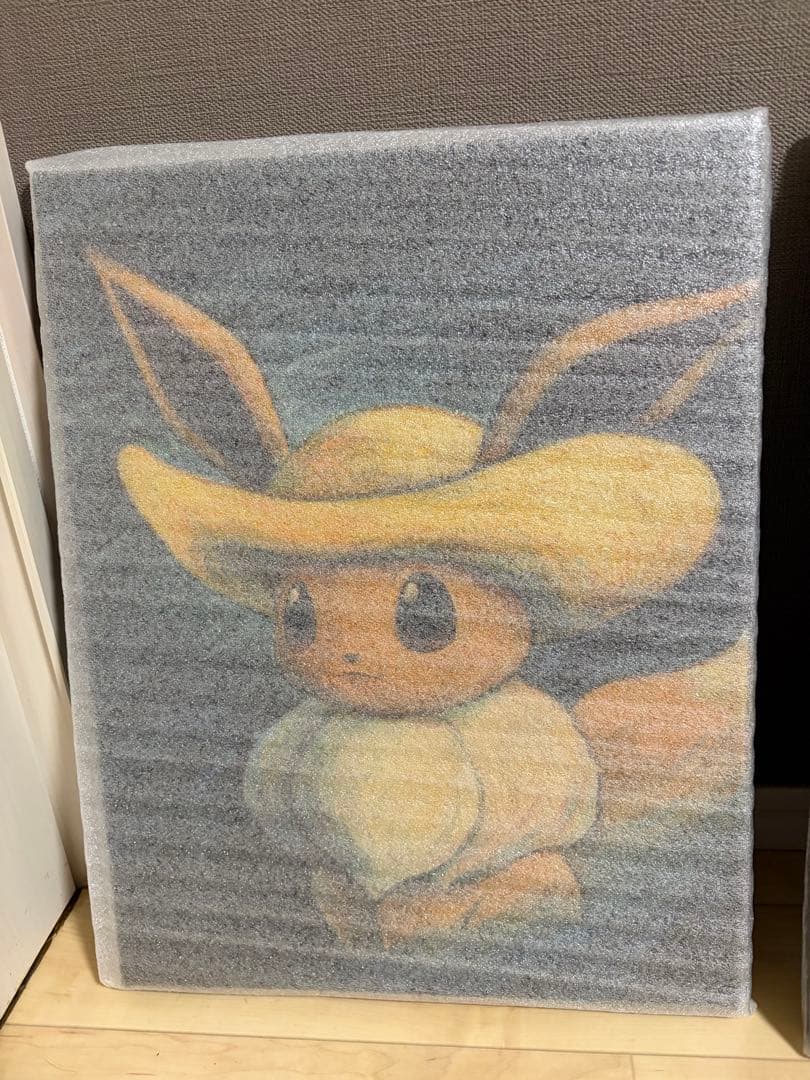 ゴッホピカチュウ イーブイ キャンバスアート Sサイズ 絵画 セット売り