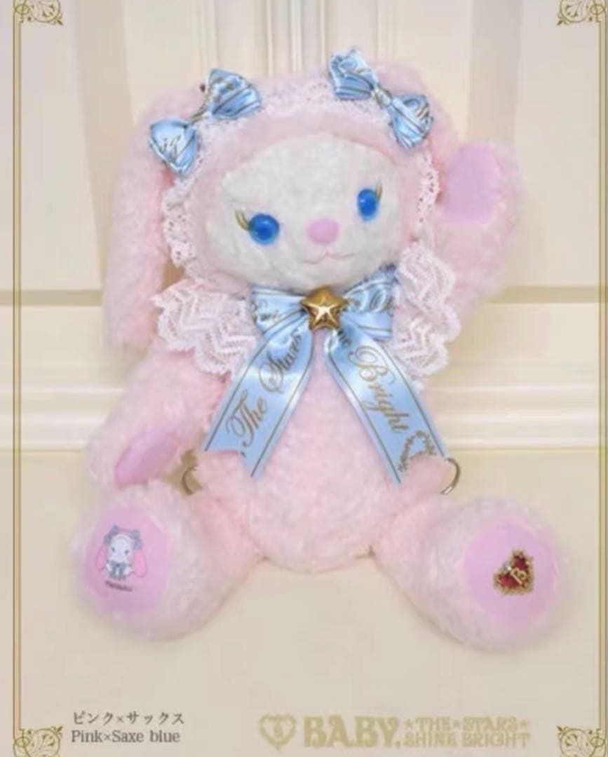 Twinkle☆sodaうさくみゃちゃんリュックミニ BABY,THE STARS SHINE BRIGHT / うさくみゃリュックミニ ピンク H-24