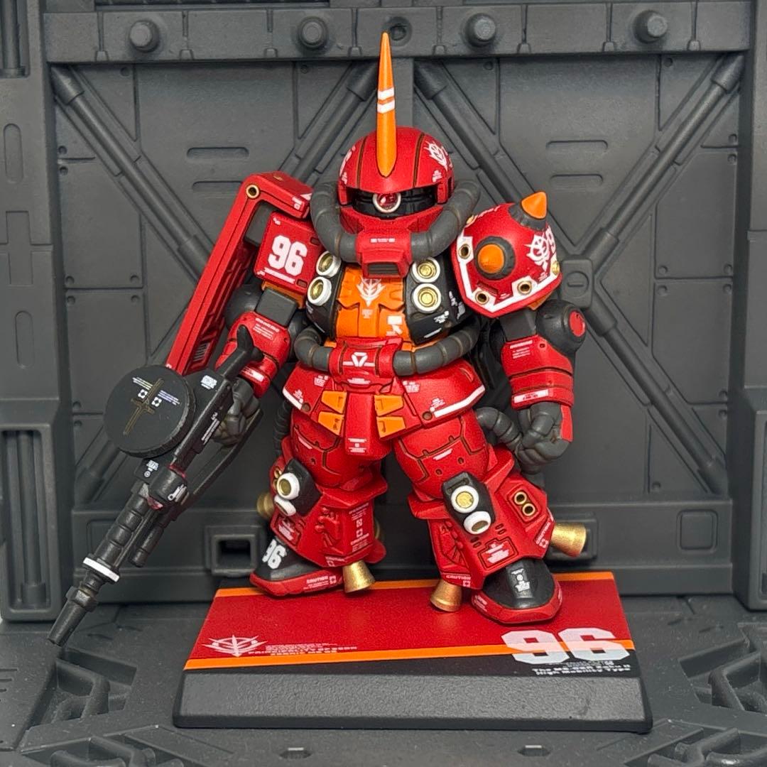 と*る様 ガンダムコンバージ塗装　高機動型ザクⅡ サイコザク風改造