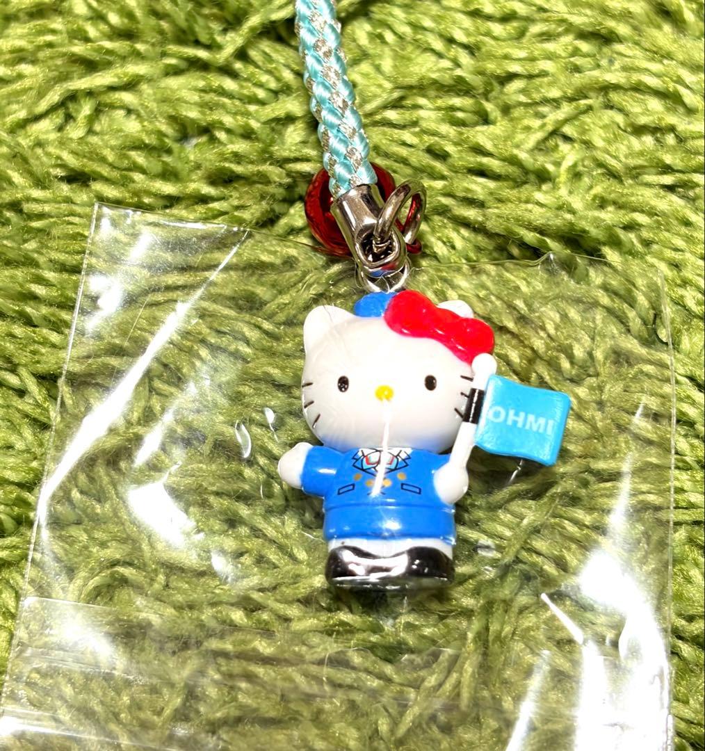 ハローキティ 根付 ストラップ ご当地ストラップ 近江鉄道 キティ