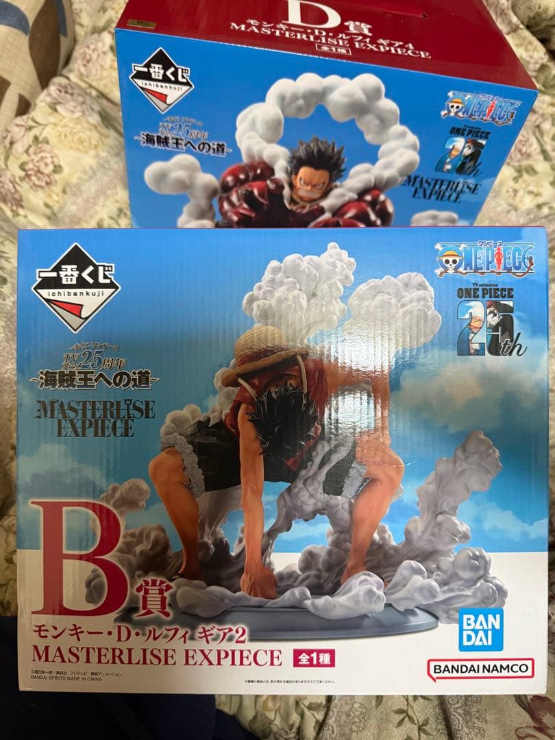 【25周年記念】一番くじ ワンピース B賞＆D賞 ルフィ ギア2・ギア4 セット