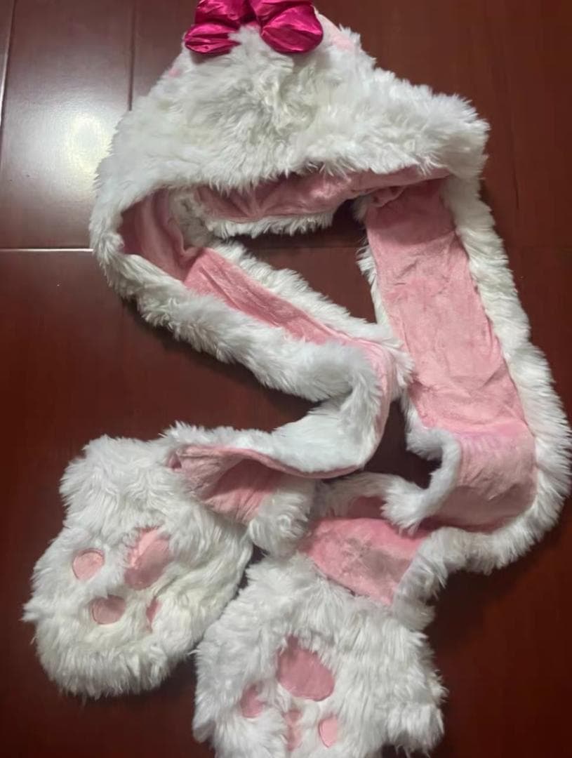 ディズニーリゾート うさぎデザイン ファーキャップ