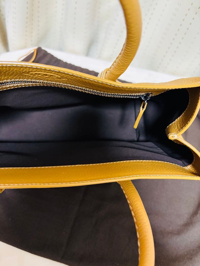 TOD'S トッズ レザーハンドバッグ ベージュ 保存袋 カード ハンドバッグ