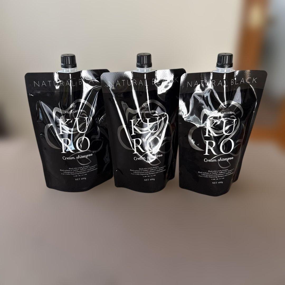ＫＵＲＯ　クリームシャンプー ＮEＴ400ｇ カラー　ナチュラルブラック