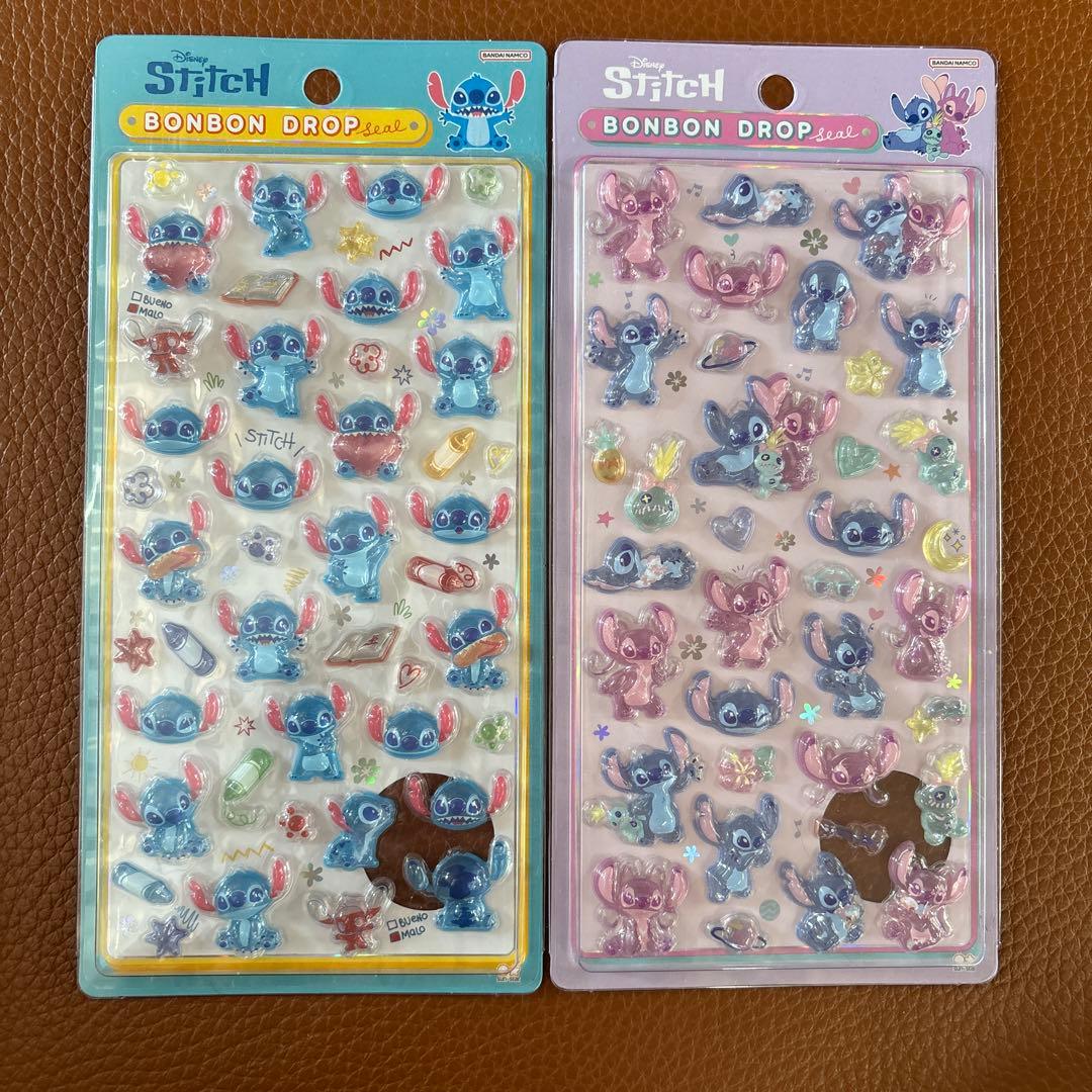 正規品】ディズニー ボンボンドロップシール 第二弾 スティッチ2種
