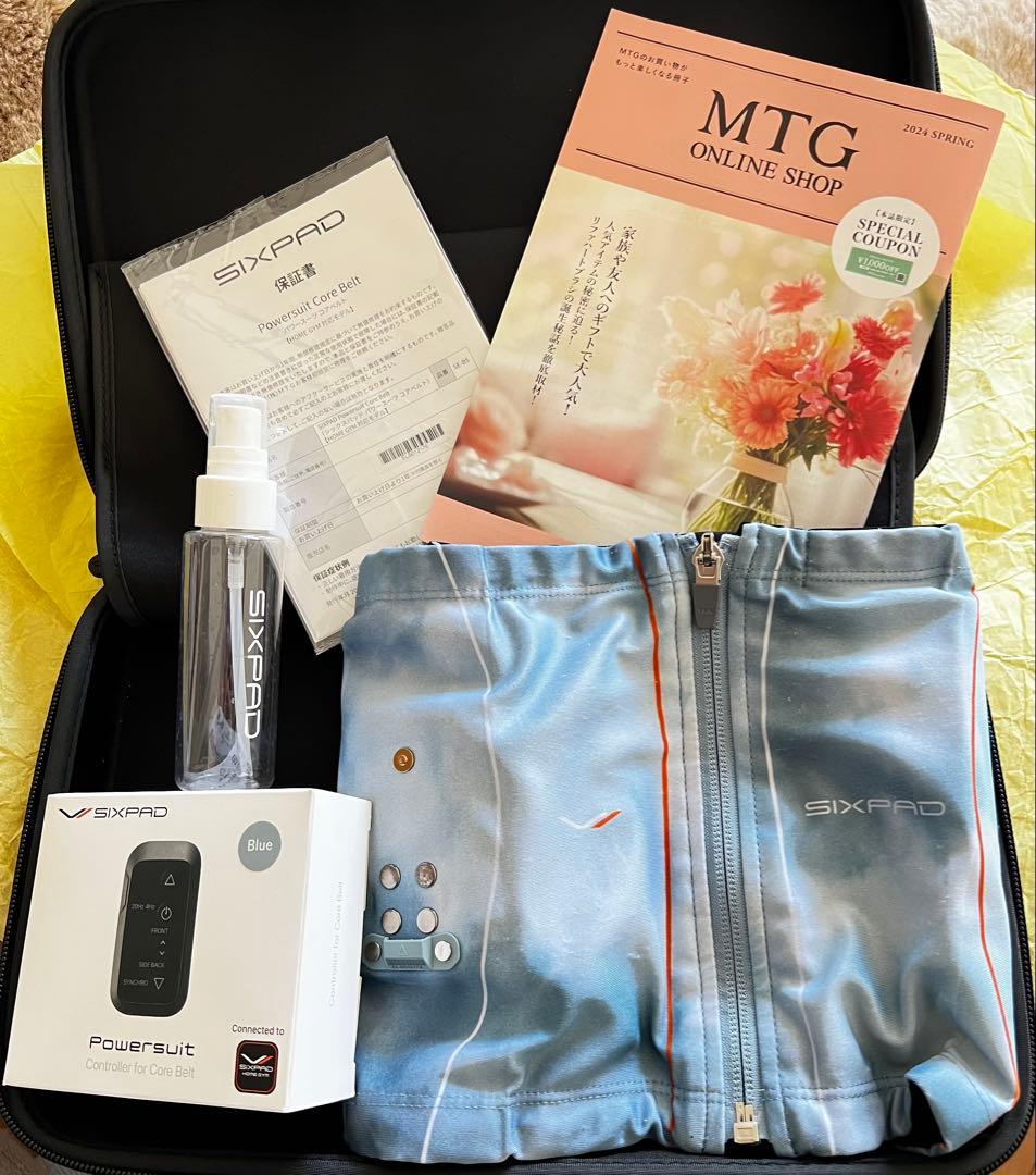 り*ん様 SIXPAD シックスパッド パワースーツ コアベルト ブルー Sサイ