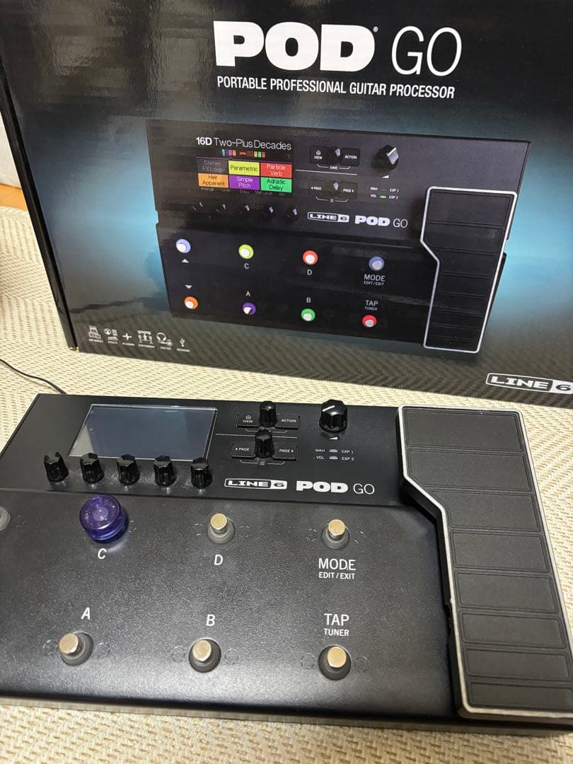 LINE 6 POD GO ギターエフェクター ライブ使用に特化されたマルチエフェクター！Line6 POD Goレビュー