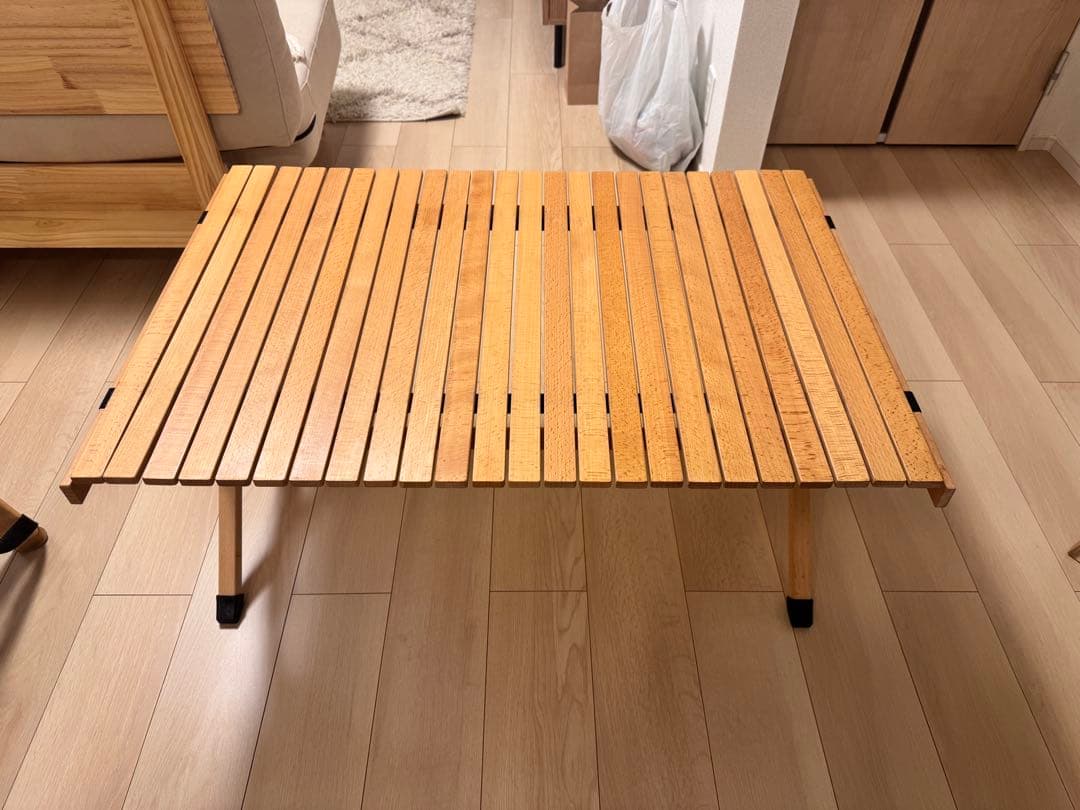 ハイランダー　ウッドロールテーブル90