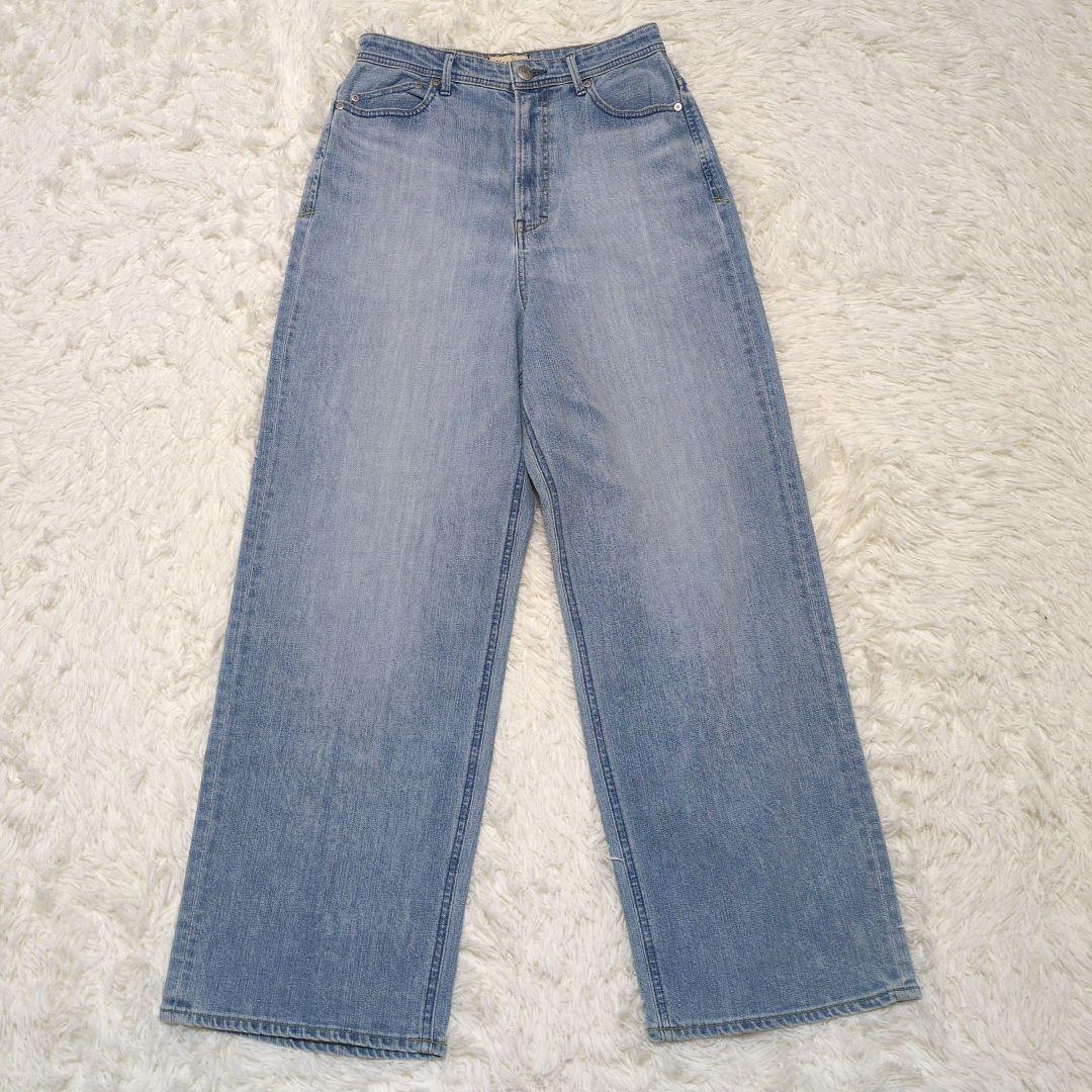 YANUK　JOAN　FVS　ワイドストレートデニム　フレア　27