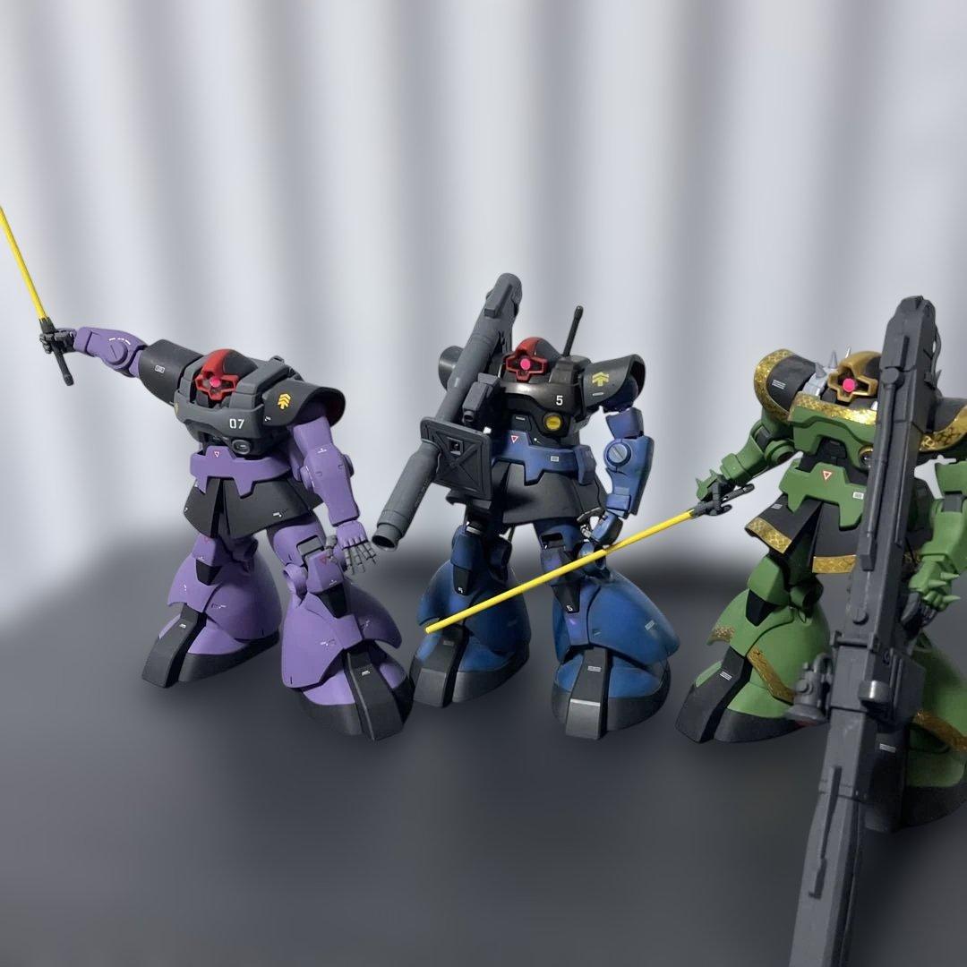 【MG３体セット】リックドム、ドズルザク専用ドム組み立て済みジャンク品 MGドズル専用リック・ドム｜まみたすさんのガンプラ作品｜GUNSTA