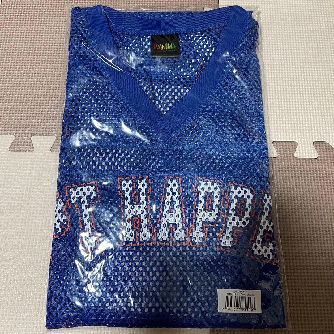 WANIMA グッズ football シャツ ブルー