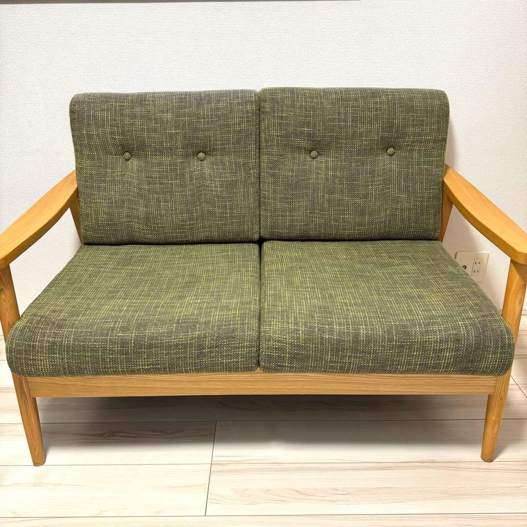 Re:CENO 2人掛けソファ　Henry グリーン