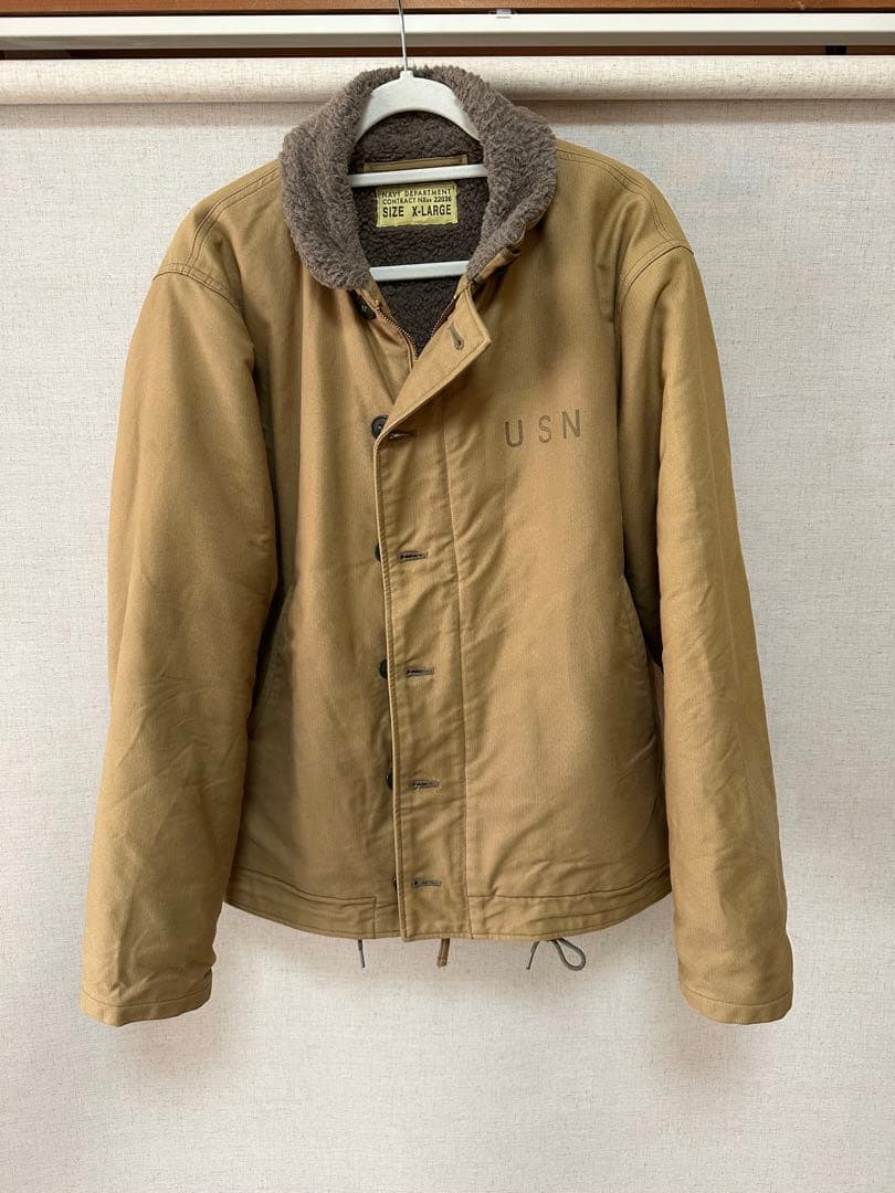 【XL】バズリクソンズ N-1 デッキジャケット ミリタリージャケット