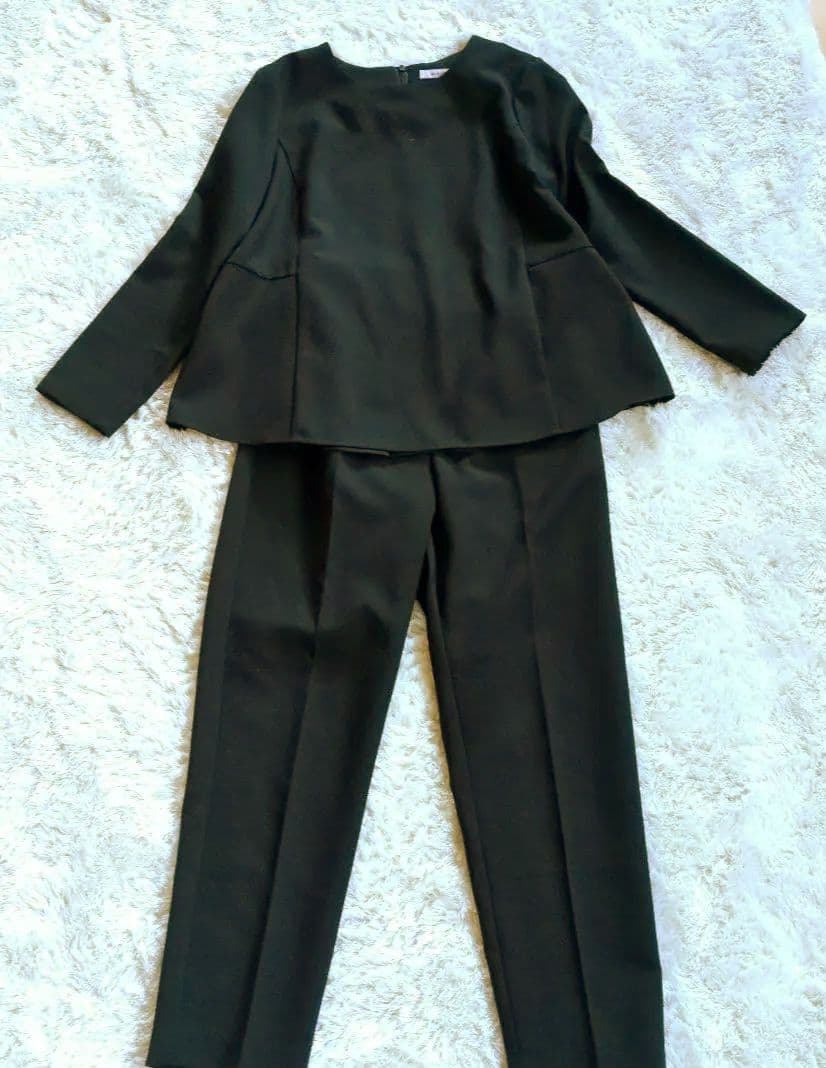 mica&deal バックプリーツセットアップ　38　ネイビー　セレモニー