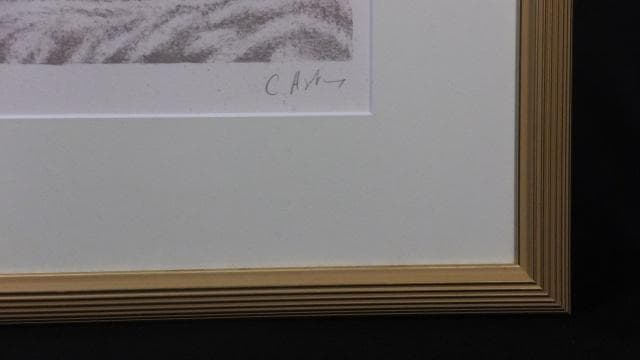クレール・アスティックス 直筆サイン『アメリス』リトグラフ 大判