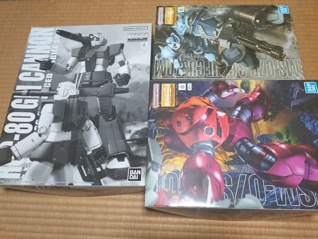 MG ジムキャノン+シャアズゴック+グフカスタムのセット