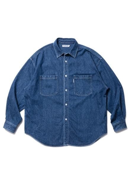 トップス COOTIE Denim Work Shirt Indigo Fade