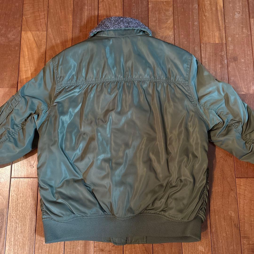 00s OLDGAP B-15 フライトジャケット M 襟ボア 中綿キルティング