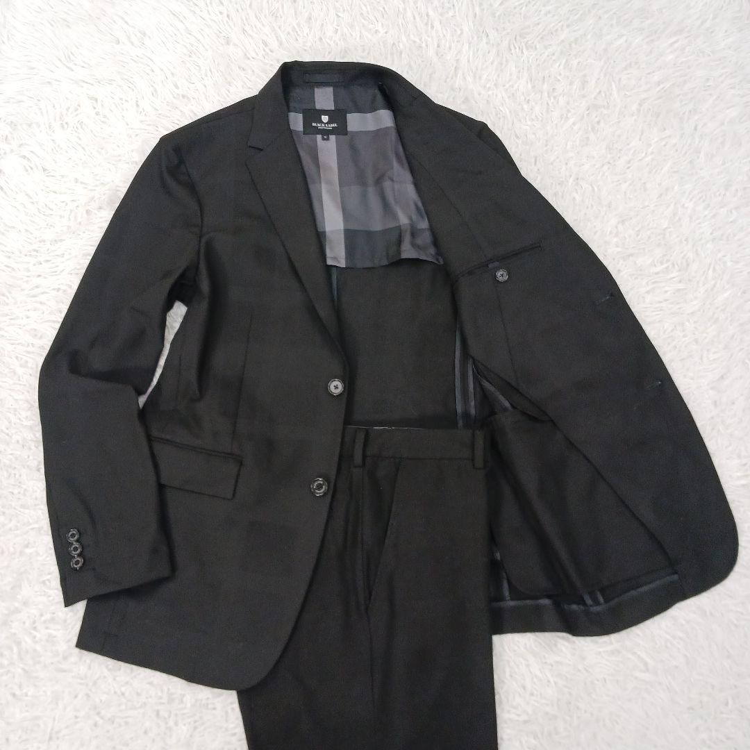 ✨極美品✨ブラックレーベル　セットアップ シャドーチェック　ブラック　サイズM