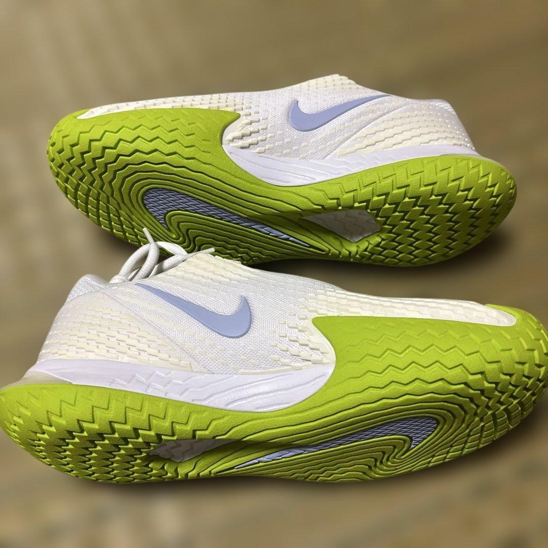 最終値下げ【ナダル】Nike テニスシューズ ホワイト/ライム 25cm