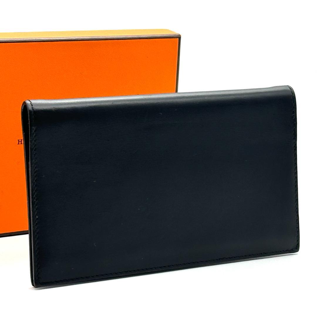 【極美品】HERMES エルメス　アジェンダ　□F刻印 黒　手帳カバー