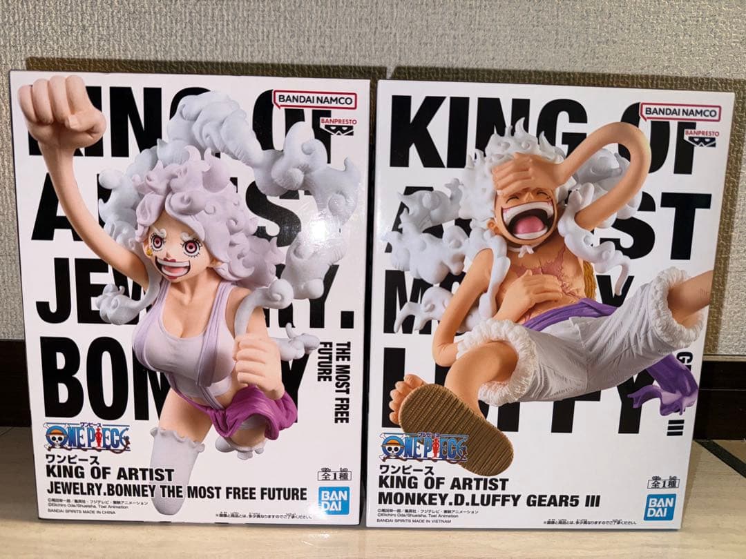 ワンピース ニカ ルフィ ボニー フィギュアKING OF ARTIST セット