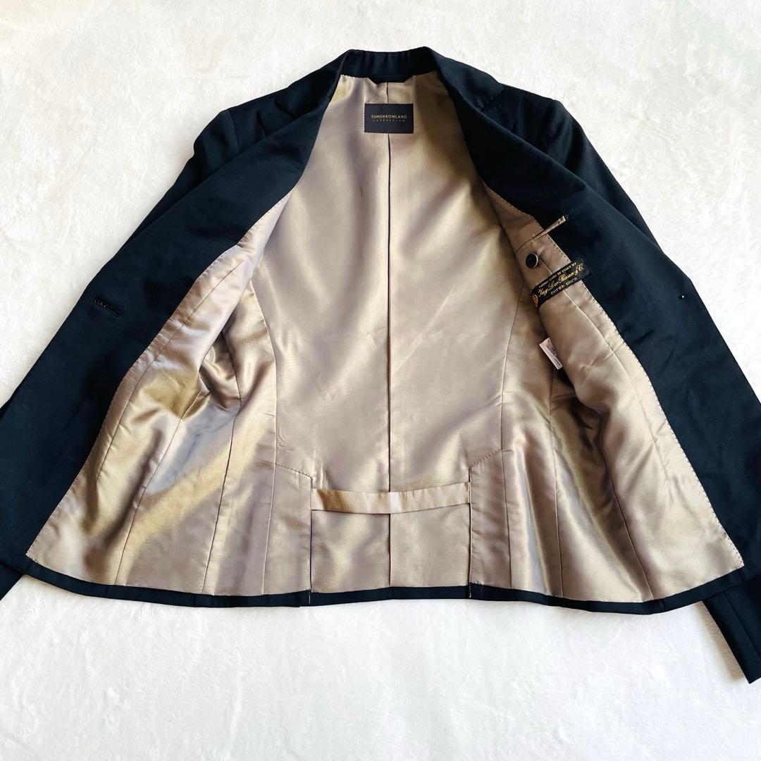 極美品 トゥモローランド ロロ・ピアーナ セットアップ スーツ 黒38